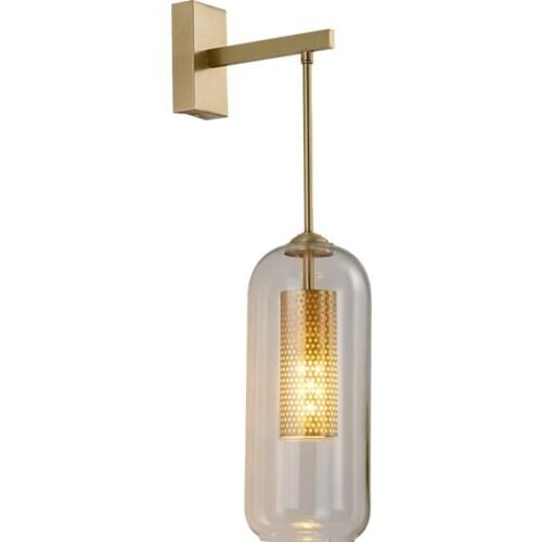 Retro industrial metal net shade wall lamp for kitchen living room bedroom bedside restaurant aisle corridor wall light