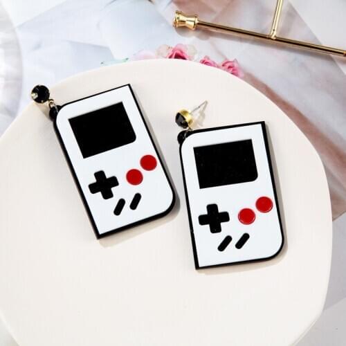 2020 New Fashion Game Console Acrylic Earrings For Women Funny Geometric Toy Drop Dangle Earrings Party