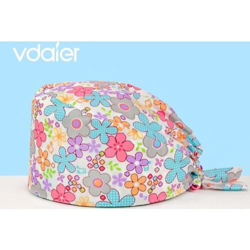 Unisex Dental dentist hat nurse hats anime operating room cap hospital work cap Pet veterinary hat nursing hat nurse hair cap