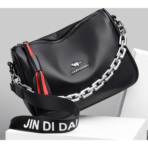 Fashion High Quality Handbags Women Bag Designer Chains Soft Leather Women Shoulder Bags Large Luxury Female Crossbody Tote Bag