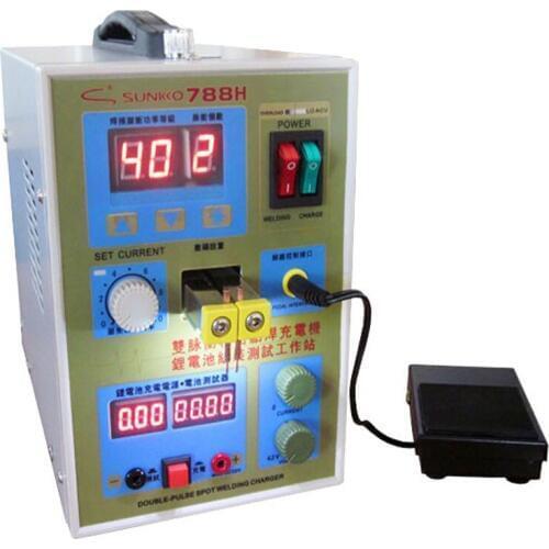 1pc 110v/220v LED Pulse Battery Spot Welder 788H Welding Machine Micro-computer Battery charger 800 A 0.1 - 0.25 mm 36