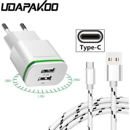 2M Type C USB Fast charger Wire For Samsung galaxy S10 S9 S8 A8 2018 A7 A3 A5 2017 Axon 7 mini OnePlus 3t 5 6 pocophone f1 Phone