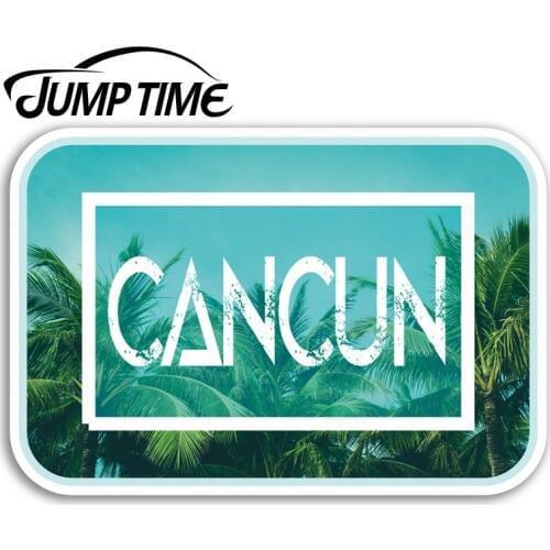 Jump Time Cancun Vinyl Stickers Mexico Fun Travel Sticker Laptop Luggage Decal Decor Window Bumper Waterproof