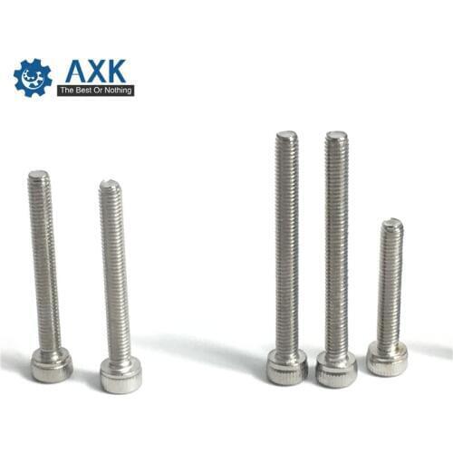 20Pcs M5 pitch 0.5mm DIN912 304 Stainless Steel Hexagon Socket Head Cap Screws Hex Socket bolt M5*0.5*10/16/20/25/30/40/50