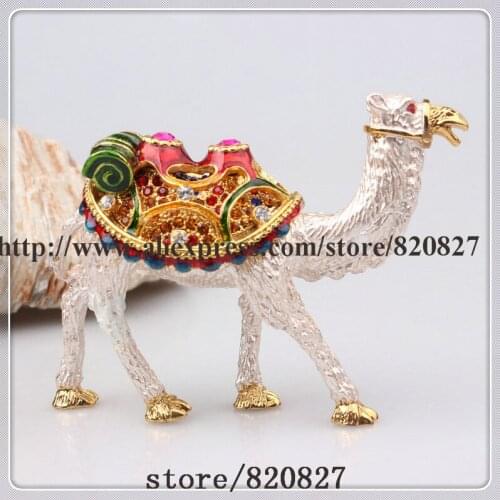 Delicious Crystal Fruit Apple Pewter Hinged Trinket Box Apple Shaped Painted Trinket Box Small Jewelry Container