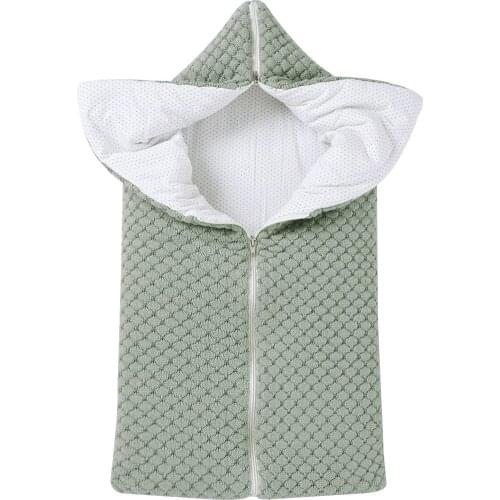 Knitted Baby Blanket Newborn Swaddle Wrap Autumn Winter Toddler Infant Bedding Quilt Blanket Winter bebes Discharge Envelope