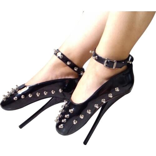 Womens Shoes 7.09in High Height Sexy Ballet Shoes Party Stiletto Heel SM Shoes US Size 6-14 No.13304