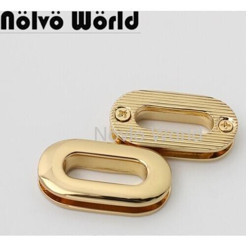 10-50pcs 5 colors 5/8" 1" oval shape alloy meterial grommet eyelets for suitcase with screws purse accessories