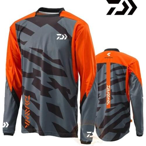 2022 Fishing Clothing Outdoor Jersey Quick Dry Fishing Cycling Hiking Jersey Large Size Long Sleeve Anti-UV Autumn Fishing Shirt