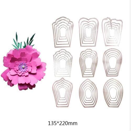 3D Flowers Leaves stencil Metal steel Cutting Knives Cutting Dies DIY Scrapbooking Album Craft dies Embossing paper cards album