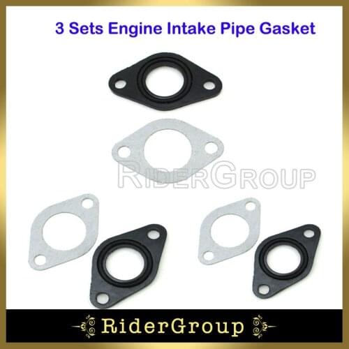 3x 20mm Carburetor Manifold Intake Pipe Carb Gasket Spacer Seal For Pit Dirt Bike ATV Quad 4 Wheeler 50cc 90cc 70cc 110cc
