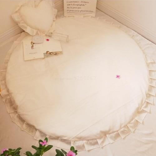 486 Nordic Round Mat Thick Home Baby Crawling Mat Childrens Carpet Living Room Tent Game Pad Detachable 1.4m