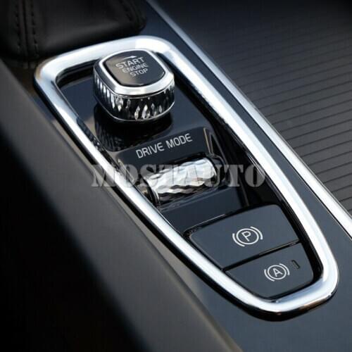 ABS Interior Car Electronic Handbrake Cover Trim For Volvo XC60 2018-2019 XC90 2015-2018 1pcs Car Accessories Interior Car Decor