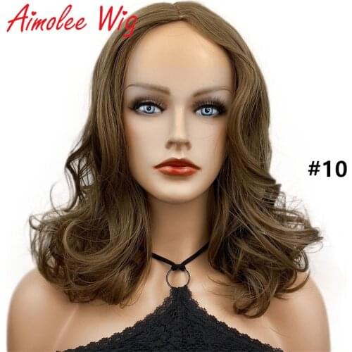 Aimolee Womens Wig Long Curly Natural Capless Natural Hair Synthetic Wigs Party Daily Use for White/Black Women