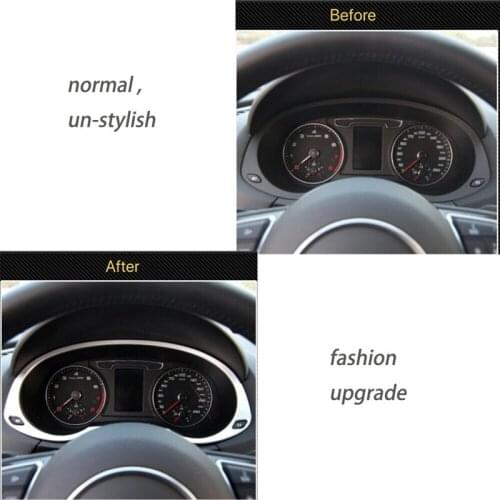 Car Styling Steering Wheel Dashboard Trim Ring Decoration with Stickers Cover Frame Auto Accessories For- Q3