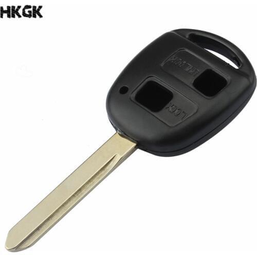 2 Button Uncut Blade Remote Auto Car Key Cover Case Shell For Toyota Corolla/RAV4/Prado/Yaris/Camry Car Remote Key Shell Case P5