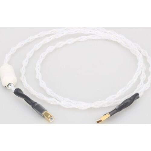 Pure silver decoder hifi fever USB (A - B) line DAC data cable 1M audio usb hifi cable