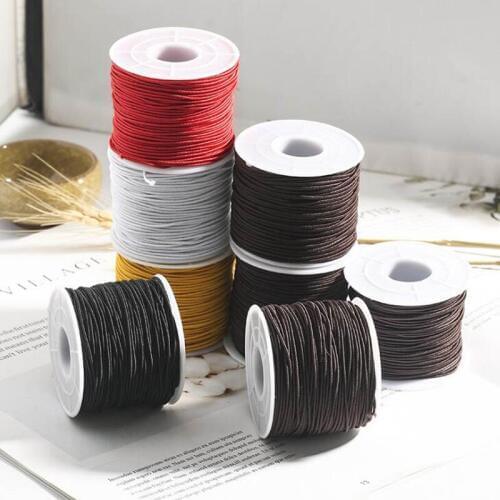 1 Roll 0.8mm 1mm 1.2mm 1.5mm Round Beading Elastic Stretch Cord String Rope for DIY Buddha Bracelets Jewelry Making Findings