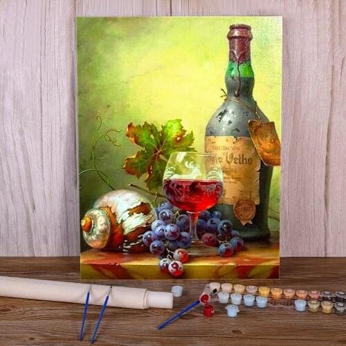 Fruit Kitchen Painting By Numbers Set Acrylic Paints 40*50 Oil Painting New Design For Adults Art