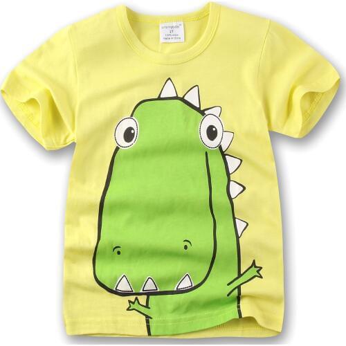 Fashion Boys T-shirt Dinosaur 2020 Girls Tees Clothing Children Bottoming Shirt Kids t shirt Infantis vetement Summer Clothing