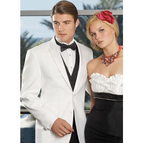 Custom Made Best Selling Popular White Groom Mens Tuxedo Suits,Bespoke White Tuxedo,Tailored 2 Button Peak Lapel Mens Suits