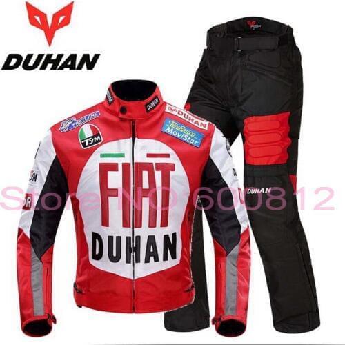 DUHAN autumn and winter Moto racing suits set Cross Country motorcycle jacket pants Motorcycle riding clothe of 600D Oxford