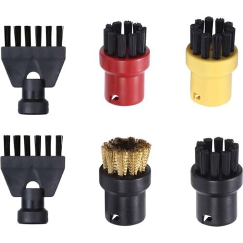 For Karcher SC1 SC2 SC3 SC4 Round or Flat Brush Cleaning Brush for Steam Cleaner Attachment Adapter Home Cleaning Brush