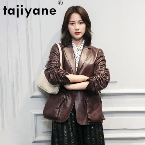 Jacket 2021 Women Spring Autumn Genuine Leather Jackets Woman Real Sheepskin Coat Slim Female Clothing Veste Femme T296