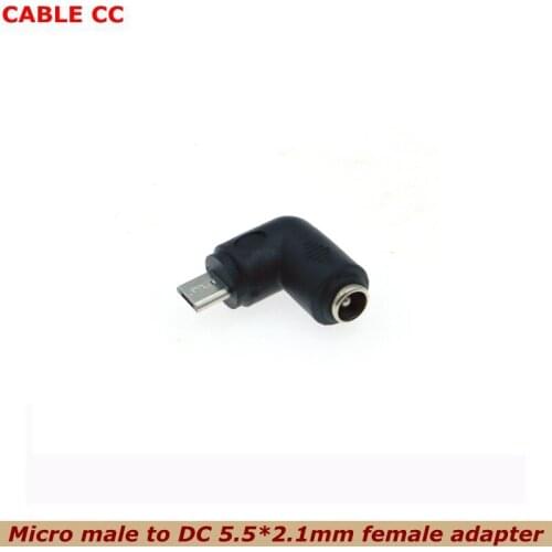 The Best Price DC 5V 5.5*2.1mm Female Jack to Micro USB Male Elbow Plug DC Power Connector Adapter for Phone MP3 MP4 Tablet