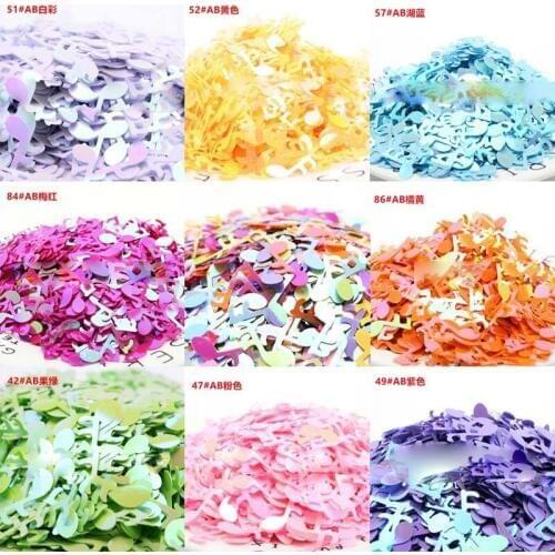 Music Note Sequin Toy Stationery Bag Filler Jewelry DIY Accessories Clothing Accessories Crystal Ball Accessories Sequin 10mm
