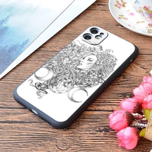 For iPhone The Goddess Seasons Print Soft Matt Apple iPhone Case