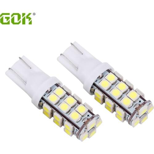 Wholesale 100pcs/lot High quality W5W T10 28SMD LED 1210 194 168 Car Lighting T10 28LED Car wedge parking dome light