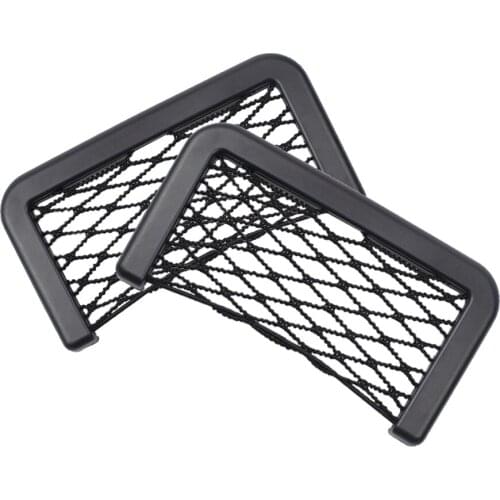 1Pcs Car Organizer Storage Bag Auto Paste Net Pocket Phone Holder Car Accessories Universal
