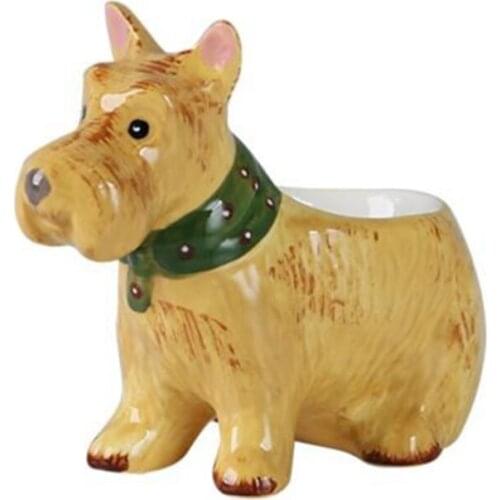 Egg Tray Creative Puppy Egg Cup Cute Dog Shape Ceramic Egg Rack Cup Porcelain Boiled Egg Holder Tray Kitchen Utensil