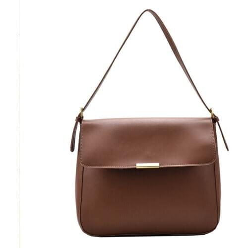 Simple Large Shoulder Bag For Women 2021 Luxury Fashion Womens Messenger Bag Brand Designer PU Leather Handbag Female Big Purse