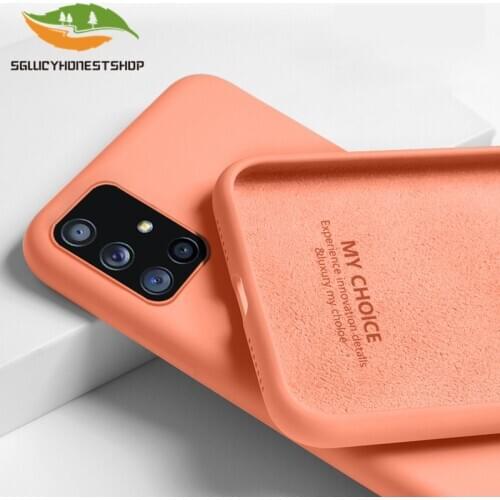 Sglucy Coque For Samsung Galaxy Note 20 UItra A51 A71 A50 A70 S20 Ultra S10 S9 S8 Plus S10E Liquid Silicone Soft Case Cover