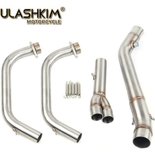 Middle pipe Full System Exhaust Slip On For Yamaha MT03 MT-03 YZF R3 R25 YZF-R3 YZF-R25 2014 to 2018 without exhaust