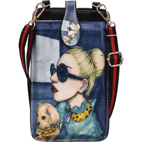 MOLAVE Handbags Women 2019 Small Shoulder Bag Casual Mobile Phone Bag Cute Cartoon Printing Hasp Coin Purse handbags luxury Jun5