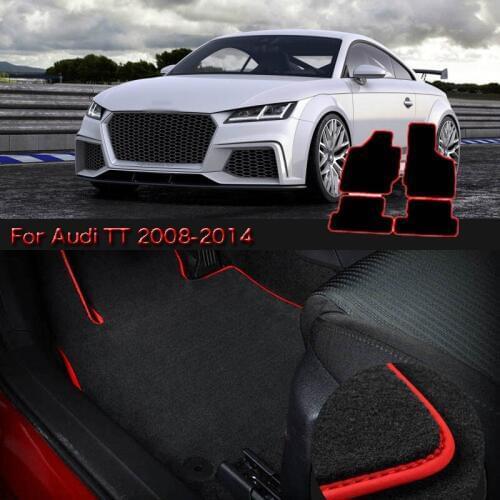 High Quality Soft Nylon Custom Made Non Slip Heavy Duty Floor Carpet Mat Rugs For Audi TT 2008-2014