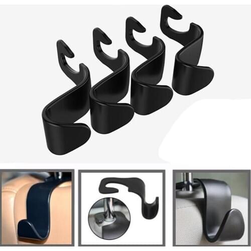 High quality Practical Car Hook Seat Hook SUV Back Seat Headrest Hanger Storage Hook For Food Bag Handbag Car Accessories