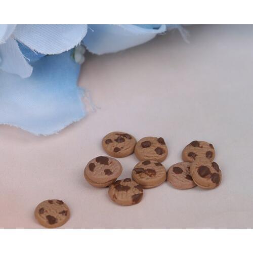 1 Pack Dollhouse Miniature Chocolate Cookies Bakery Biscuit For Children Kids Mini Simulation Food