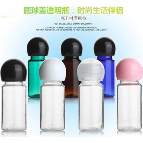20pcs 10ml Small Lotion bottle/cosmetic perfume bottle/Ball cap plastic packaging bottles/travel Sample subpackage empty bottle