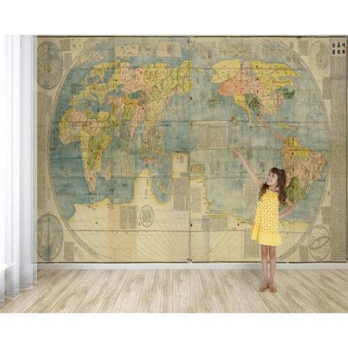 Beibehang Custom 3d wallpaper photo mural retro Ming Dynasty world map living room wall papers home decor papel de parede murals