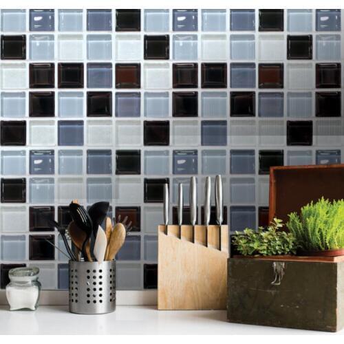 3D Wallpaper DIY Mosaic Stickers Kitchen Bathroom Waterproof Wallpaper Bedroom Living Room Decoration Wallpaper Home Decoration