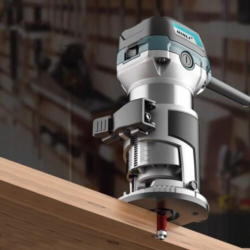 710W 30000rpm Woodworking Electric Trimmer Wood Milling Engraving Slotting Trimming Machine Carving Machine Routers