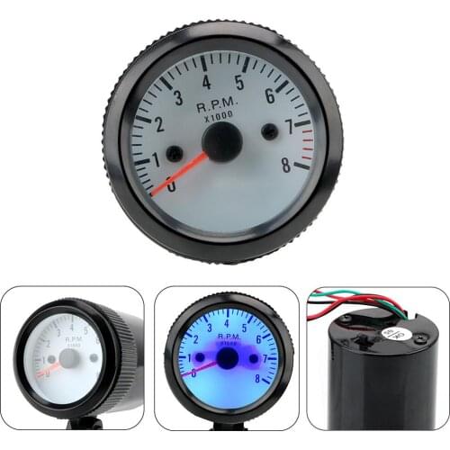 12V Car Tachometer Digital Display Tach Gauge Meter Pointer Tacho Gauge Universal for Gasoline Car/ Truck / ATV tacometro rpm