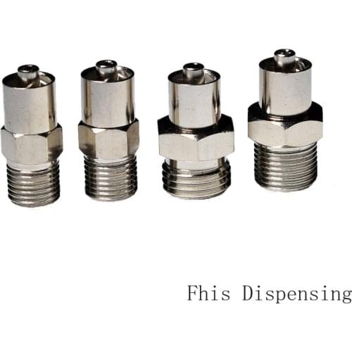 Locking Head Luer Lock Adapter Screw End G1/8,G1/4,M10*1,M12*1 Optional for Automatic Dispensing Valve