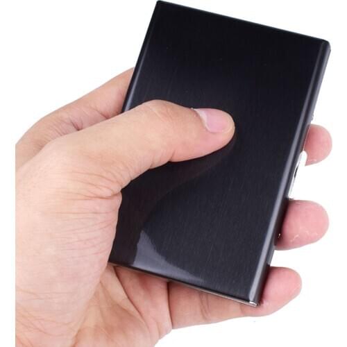 2020 Stainless Steel Card Holder Box Men Women Fashion Slim Metal Credit Card Case Wallet housekeeper Card Cover Clutch