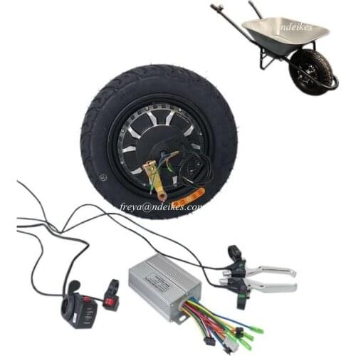 Labor-save electric wheelbarrow motor for farm or garden use,lithium ion battery powered electric wheelbarrow