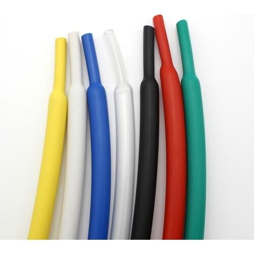 Φ3.2mm Multicolor Heat Shrinkable Tube 3:1 Shrink Double Wall With Glue Insulated Sleeving Tubing 1-8M